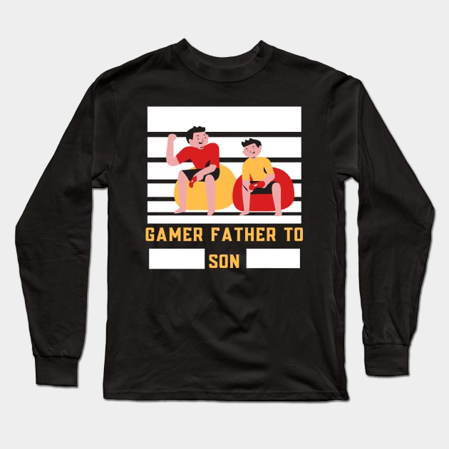 Gamer Father Long Sleeve T-Shirt by Minisim